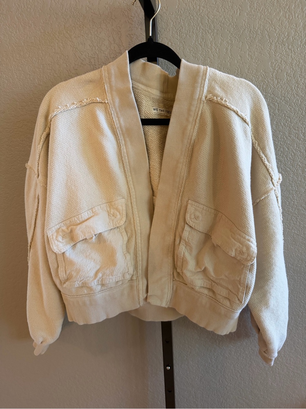 We The Free Khaki/Cream Pocket Jacket